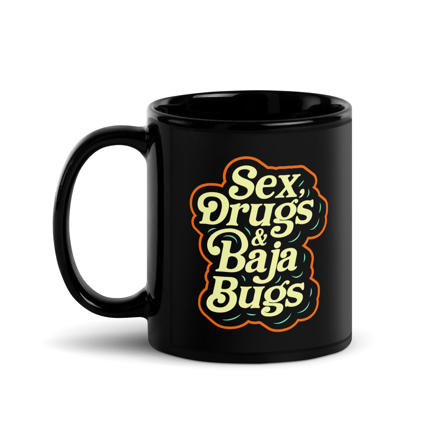 SDBB Black Baja Bugs Mug
