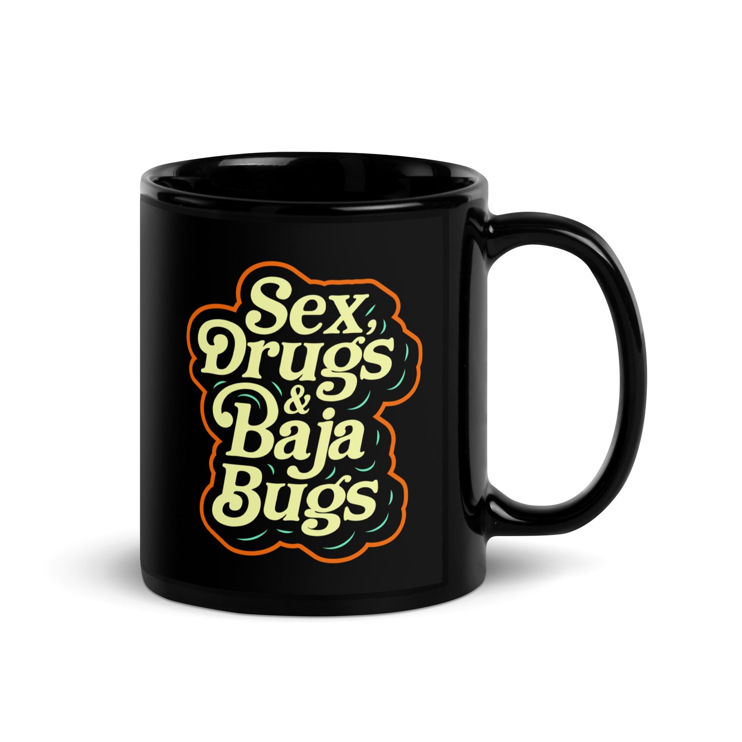 SDBB Black Baja Bugs Mug